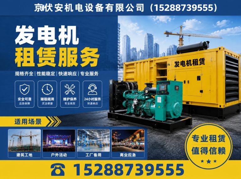 郑州静音发电车租赁展示图
